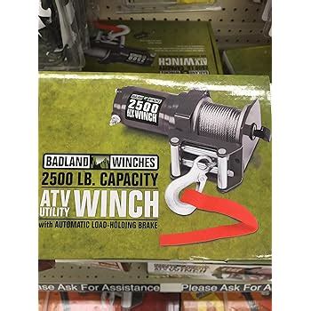 Amazon Badland Winches 2500 Lb Electric Atv Utility Winch Home