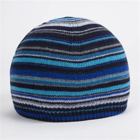 Paul Smith Men S Blue Signature Stripe Wool Blend Beanie Hat In Blue