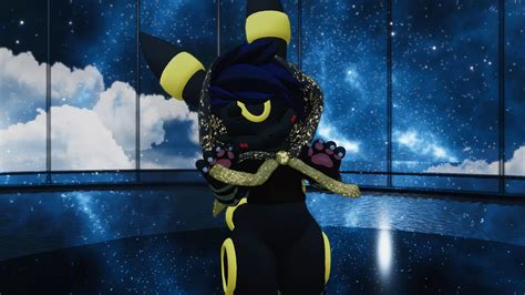 Nocturne Kemono Umbreon Vrchat Furry Base Avatar By Therpgslayer