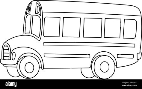 School bus coloring page for kids hi-res stock photography and images ...