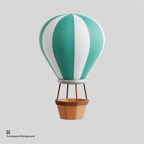 Premium Psd D Hot Air Balloon Icon
