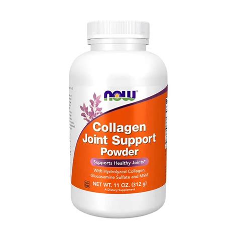 NOW Collagen Joint Support Powder 312 гр,Комплекс для суставов и связок ...