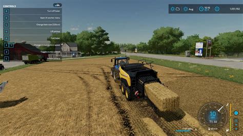 New Holland 1290hd High Capacity Baler By Stevie V10 Fs22 Mod