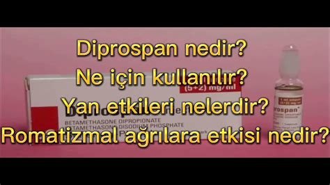 Diprospan Nedir Ne I In Kullan L R Yan Etkileri Nelerdir Sa L K