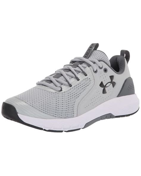 Under Armour Leather Charged Commit Tr Cross Trainer In Gray For Men