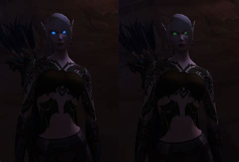 New Blood Elf Blue Eyes Glows Like Dks Eyes Bug Or Feature Rwow