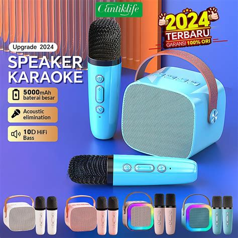 Jual Original Mini Karaoke Speaker Bluetooth Bass K Microphone