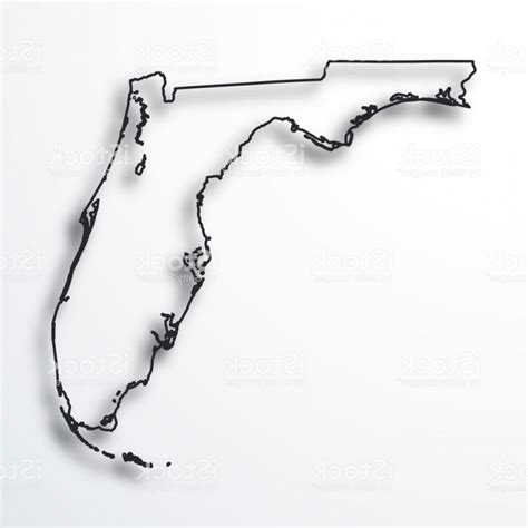 Florida Vector Outline at Vectorified.com | Collection of Florida ...