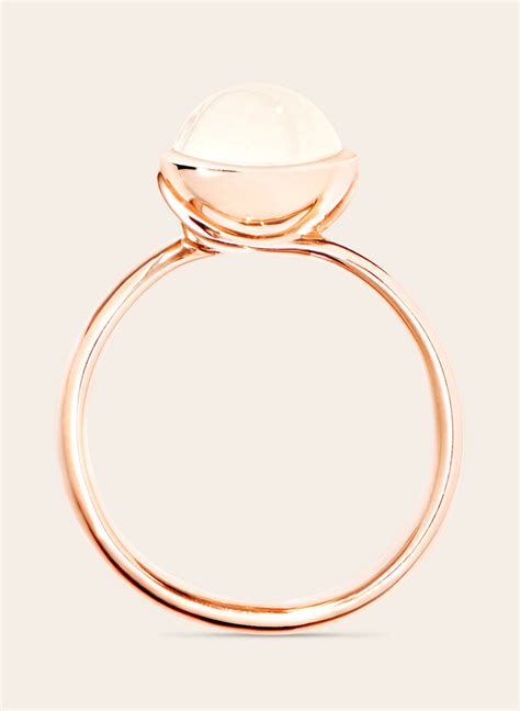 TAMARA COMOLLI Ring RING BOUTON SMALL MOONSTONE SAND WHITE Aus 18K