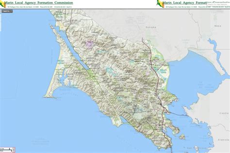 Marin County Map