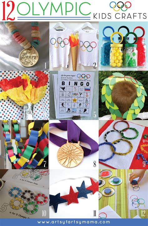 12 Olympic Kids Crafts | artsy-fartsy mama