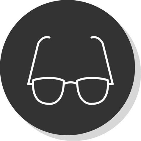 Glasses Line Shadow Circle Icon Design Vector Art At Vecteezy