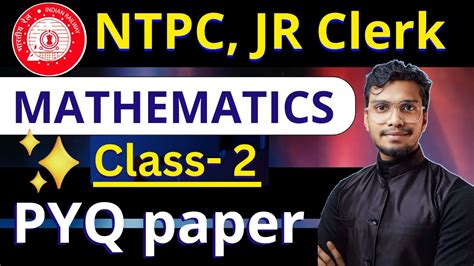 Rrb Ntpc Pyq Paper Maths Class Rrb Ntpc Maths Maths Class For