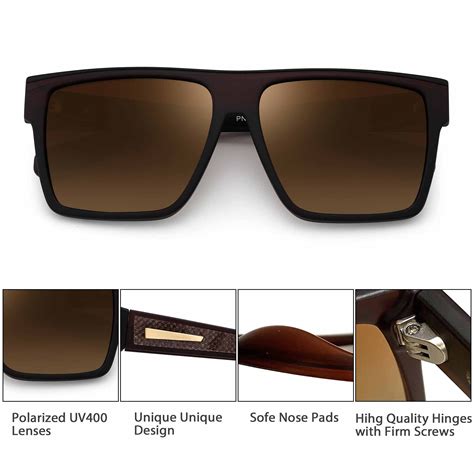 JIM HALO Retro Polarized Sunglasses Men Women Flat Top Square Driving