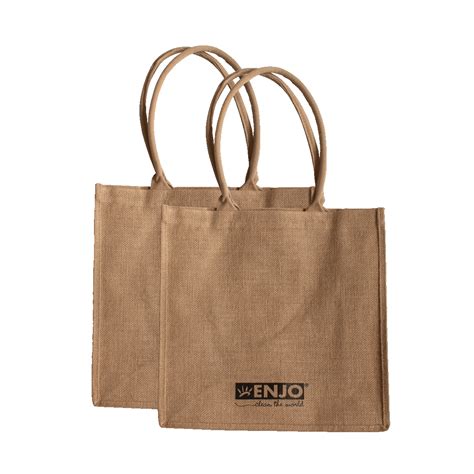 Jute Bag 2 Reusable Shopping Bag ENJO