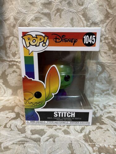 Disney Lilo Stitch Rainbow Stitch Seated Pride Funko Pop