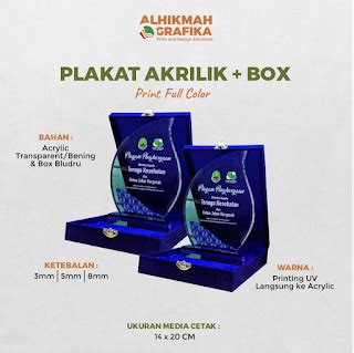 Plakat Akrilik Custom Print UV 3mm 5mm Plakat Wisuda Dan Kenang