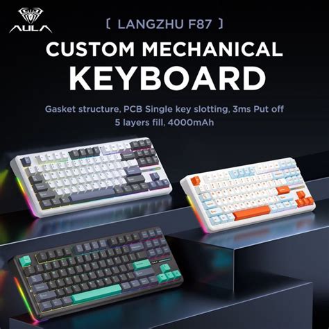 Mathew Tech Aula F Customized Mechanical Keyboard Key Full Key Hot Swappable Gasket
