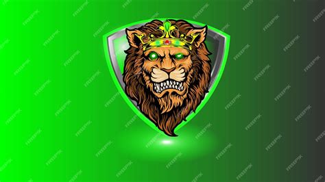 Premium Vector Lion Head Esport Mascot Logo Design