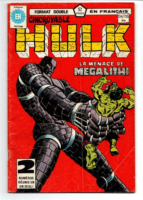 L Incroyable Hulk 134 135 Incredible Hulk 52 Pages French Language