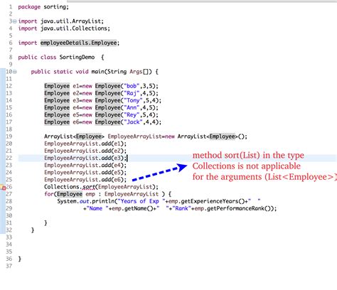 How To Solve Method Sort List In The Type Collections Is Not