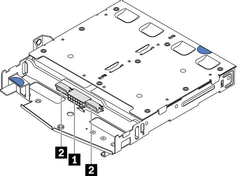 Hot Swap Laufwerkgehäuse an der Rückseite installieren ThinkSystem SR635 Lenovo Docs