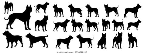 Pitbull Silhouette Vector