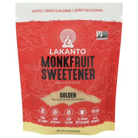 Save On Lakanto Zero Calorie Golden Monk Fruit Sweetener With