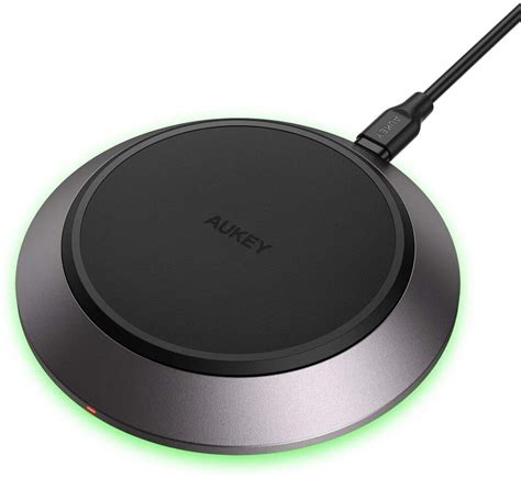 Aukey Cargador R Pido Inal Mbrico Qi W Negro Lc Q Aukey