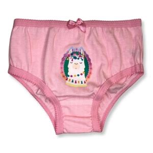 Kit c Calcinha Infantil Desenho Lhama Graça Menina Galé Lingerie Calcinhas sutiãs