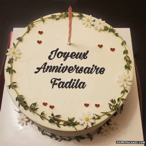 Joyeux Anniversaire Fadila Images De G Teaux