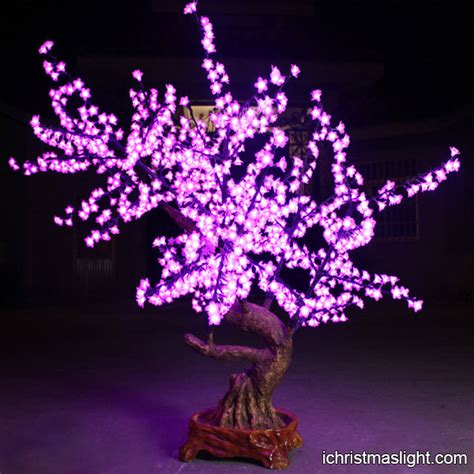 Indoor LED lighted cherry flowering trees | iChristmasLight