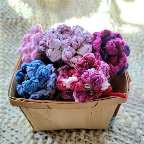 Crochet Flower Bouquet Coasters - Etsy