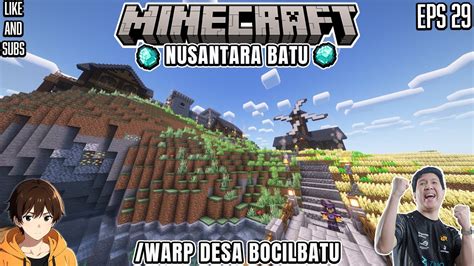 Membuat Pelabuhan Di Minecraft Nusantara Batu Youtube