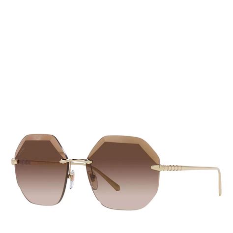 Bvlgari Bv K Pale Gold Plated Sonnenbrille