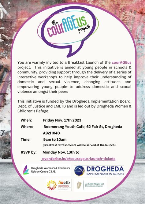 Drogheda Women and Children's Refuge launches the courAGEus Project