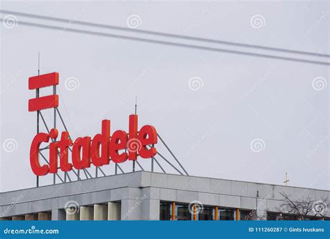 Logo of Citadele Bank in Riga, Latvia. Editorial Photography - Image of 18022018, citadele ...