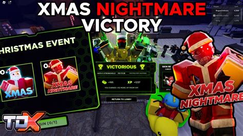 Tdx Unfinished Xmas Nightmare Victory Unfinished Version Tower