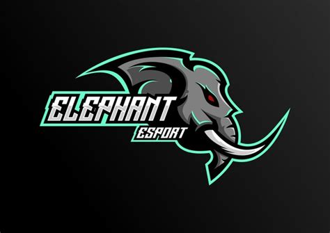 Premium Vector Elephant Esport Logo Team Design Mascot