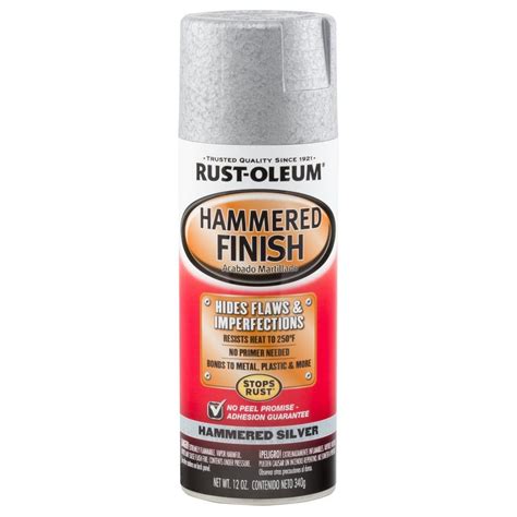 Rust-Oleum Automotive 12 oz. Silver Hammered Finish Spray Paint (6-Pack ...