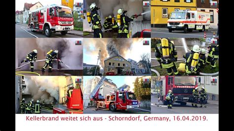 Grossbrand Multiple Alarm Blaze G Ppinger Str Schorndorf Germany