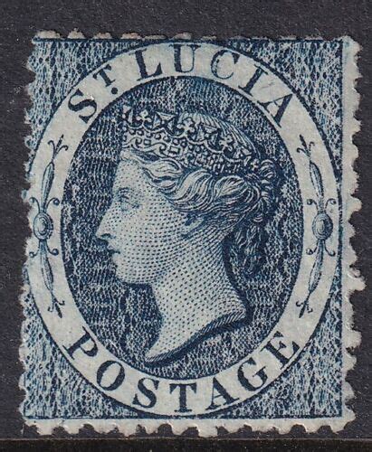 St Lucia 1863 4d Indigo Sg7 Fine Mtd Mint Ebay