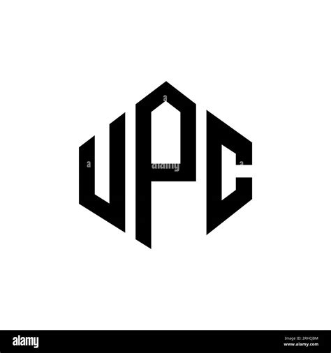 Upc Letter Logo Design With Polygon Shape Upc Polygon And Cube Shape