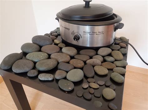 Hot Stone Massage Set inkl Heizer und über 60 Lava Steinen Gebraucht in Teufen AR für CHF 85