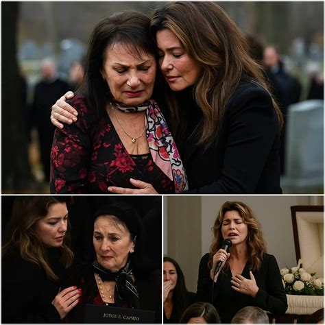 Sweet - Shania Twain moved the mourners to tears. The room fell silent