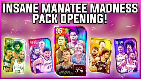 INSANE MANATEE MADNESS PACK OPENING IN NBA LIVE MOBILE SEASON 5 ROAD