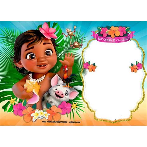 Convite Moana Baby Festa Moana Festa Moana Baby Moana Festa Infantil