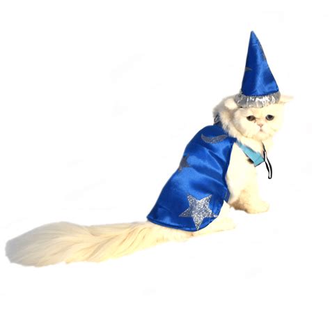 Light Up Wizard Cape Cat Costume - Pet Costume Center