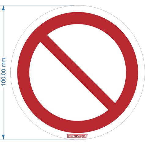 Pictogramme D Interdiction Gnrale Diff Rentes Tailles Et Mat