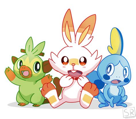 Pokemon Sword And Shield Starters By Sarahrichford On Deviantart 포켓몬 이미지 그림